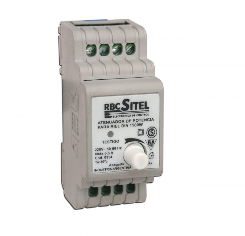 Cód. 0354 - Atenuador de Potencia 1500 W para Riel DIN