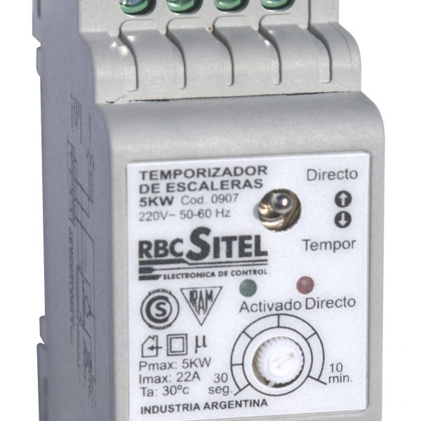 Cód. 0907 - Temporizador de Escalera - 5 KW