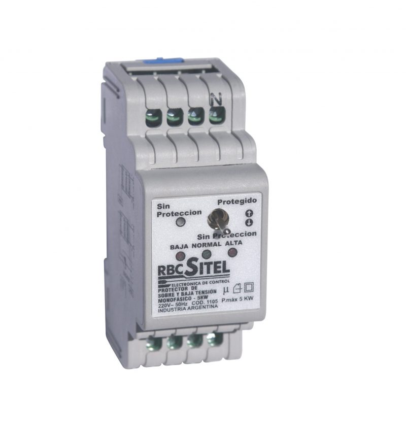 Cód. 1105 - Protector de Sobre y Baja tensión monofásico - 5KW
