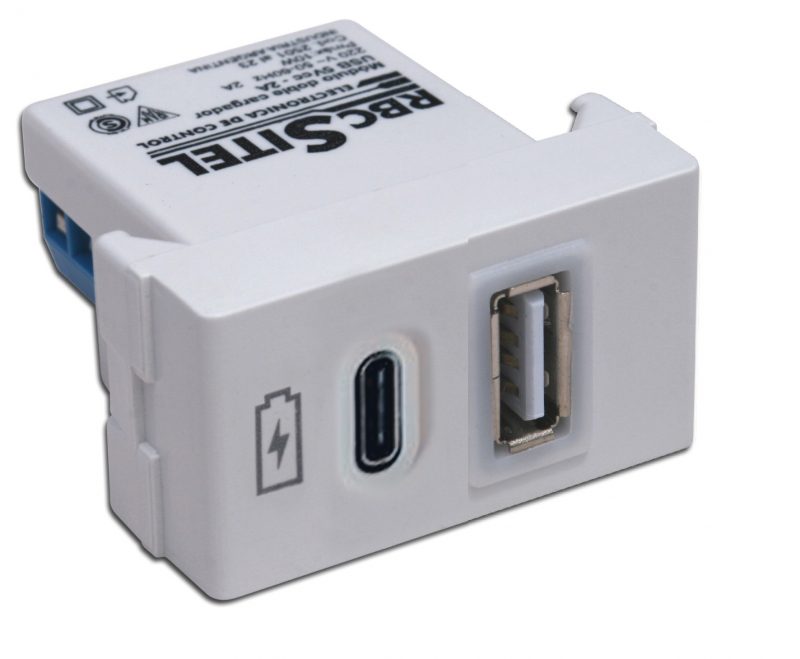 Cód. 1301 - Cargadores USB  3A combinado A + C