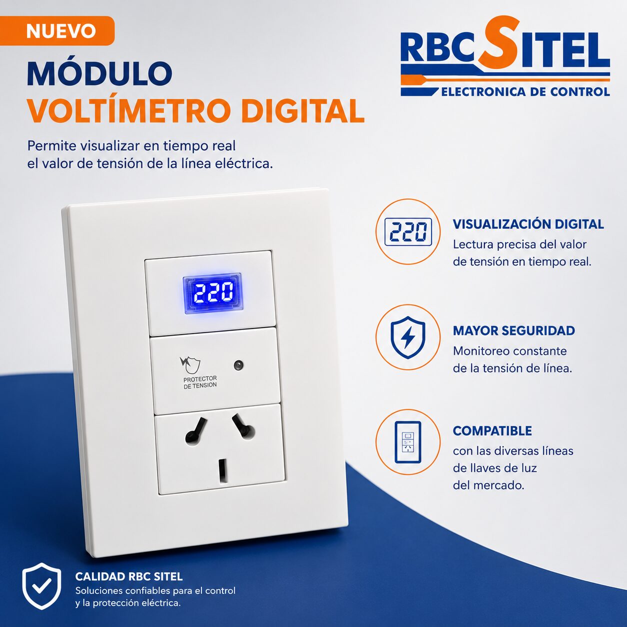 Cód. 0701 - Módulo Voltímetro