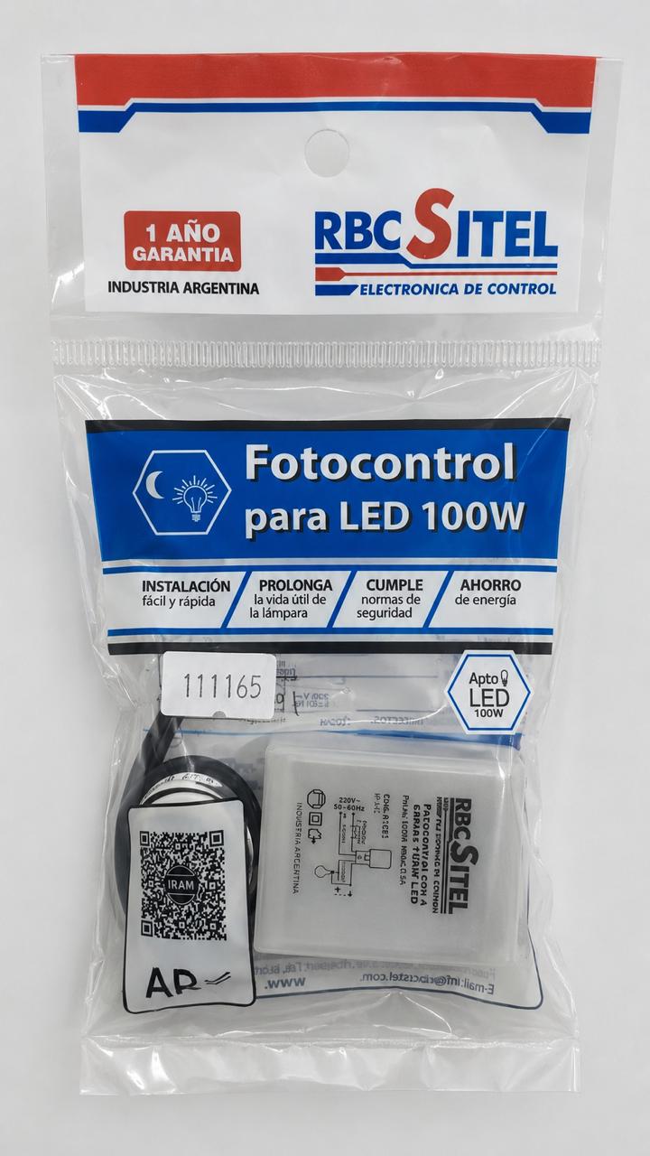 Cód. 0102 - Fotocontrol 100 W LED - 4 cables - TRIAC